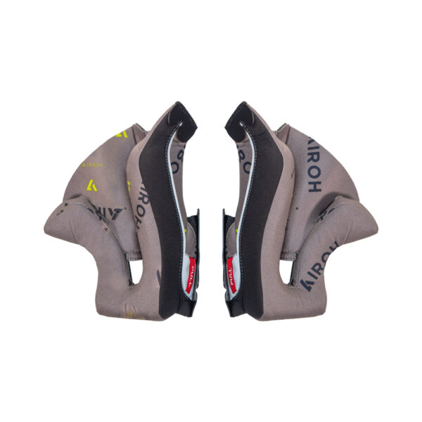 Poduszki policzkowe do kasku AIROH TWIST 3 GREY/YELLOW